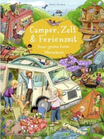 FISCHER Sauerländer Buch - Camper, Zelt und Ferienzeit. Unser großes Reise-Wimmelbuch