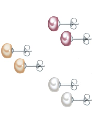 Valero Pearls Perlen-Ohrstecker aus Sterling Silber mit Süßwasser-Zuchtperle in multicolor