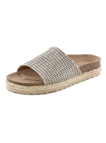 Venice Beach Pantolette in beige-schwarz