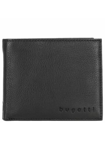 Bugatti Sempre - Geldbörse mit Münzfach  12 cm (schwarz) in schwarz