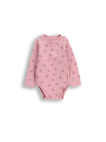 Coccodrillo Wickelbody mit langen Ärmeln in gedämpftes Rosa