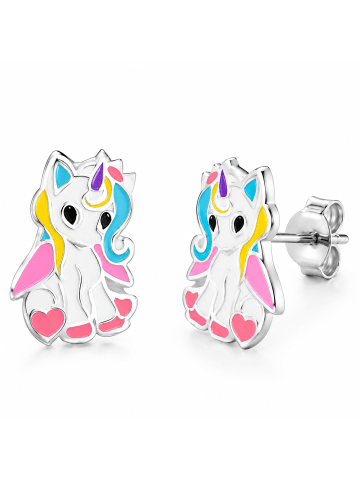 schmuck23 Silber-Ohrringe 925 Einhorn 0,7 cm x 0,8 cm