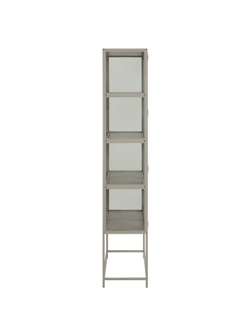 ebuy24 Vitrinenschrank Seaford Grau 77 x 35 cm
