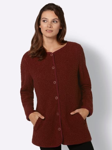 WITT WEIDEN Teddy-Fleecejacke in rotbraun