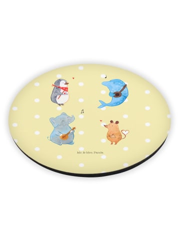 Mr. & Mrs. Panda Rund Magnet Big Einheit ohne Spruch in Gelb Pastell