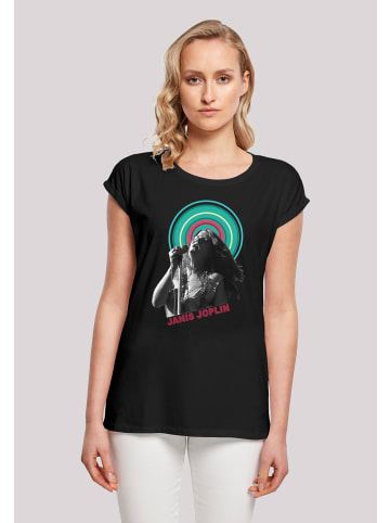 F4NT4STIC T-Shirt Janis Joplin Halo Photo' in schwarz