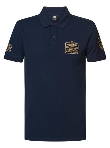 Petrol Industries Poloshirt mit Aufdruck Seashift in Blau