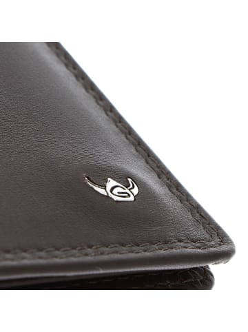 Golden Head Polo Geldbörse RFID Schutz Leder 11 cm dunkelbraun