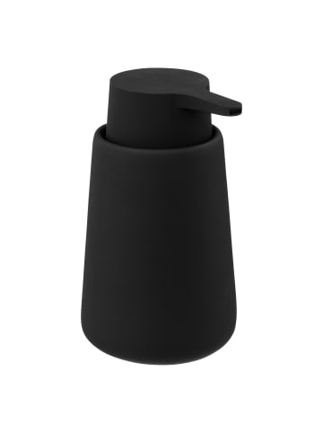 5five Simply Smart Seifenspender COCON, Keramik in Schwarz, Ø 8,8 x (H) 13,7 cm