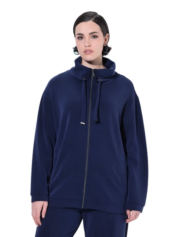 Ulla Popken Sweatjacke in marine