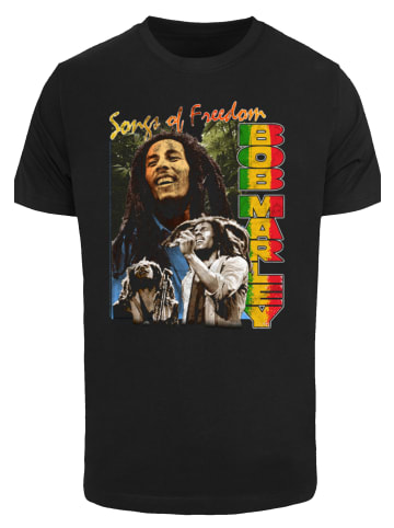 F4NT4STIC T-Shirt Bob Marley Freedom Vintage Reggae Music in schwarz