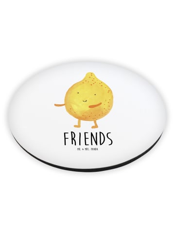 Mr. & Mrs. Panda magnet Beste Freunde Zitrone mit Spruch in Weiß