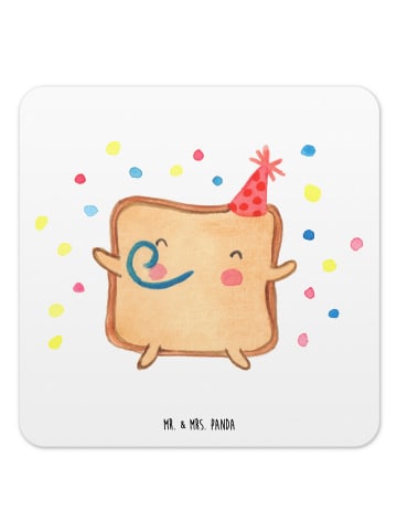 Mr. & Mrs. Panda Coaster Toast Party ohne Spruch in Weiß