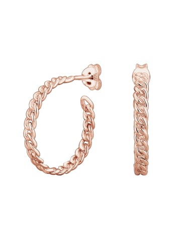 Elli Ohrringe 925 Sterling Silber Twisted in Rosegold