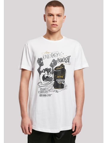 F4NT4STIC Long Cut T-Shirt Looney Tunes Taz Energy Boost in weiß