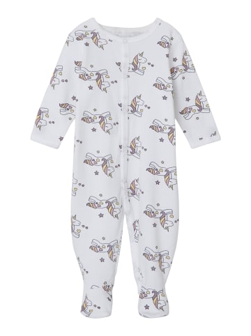 name it Pyjama "Unicorn" mit Knopf in Weiß