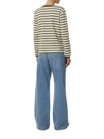 comma Shirt in beige oliv - 0001