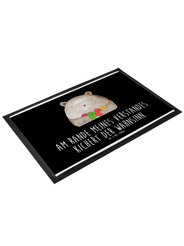 Mr. & Mrs. Panda Türvorleger Bär Gefühl mit Spruch in Schwarz