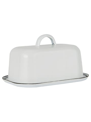IB Laursen Butterbox Emaille in weiss