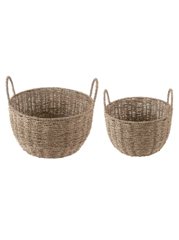 Present Time Korb Basket Set Save Medium, Set of 2pcs - Natürlich - 35.5x35.5x20cm