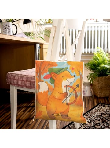 Mr. & Mrs. Panda Tote Bag Schütze Astrologie Design ohne Spruch in Weiß