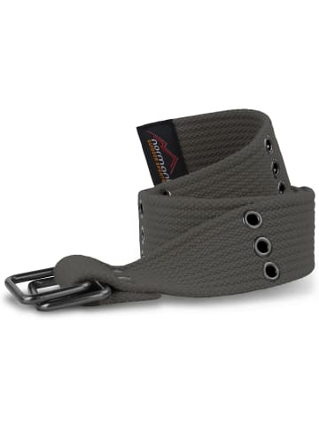Normani Outdoor Sports Baumwoll-Gürtel mit Ösen Wadi in Grau