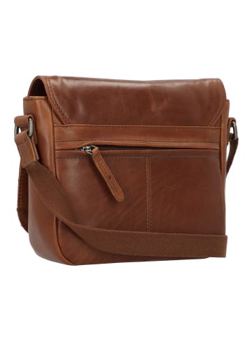 Greenburry Vintage Umhängetasche Leder 26 cm in natur