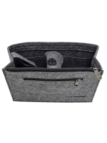 DuneDesign Taschenorganizer Filz M Grau 27x10x16cm grau