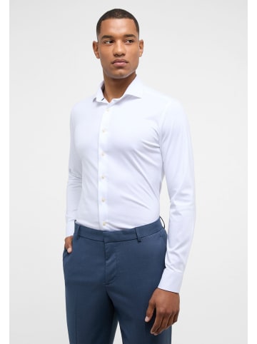 Eterna Jersey Shirt Jersey Langarm in Weiß