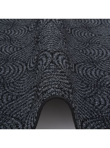 Snapstyle Feinschlinge Designer Teppich Circle in Schwarz