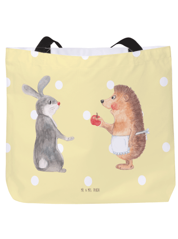 Mr. & Mrs. Panda Büchertasche Hase Igel ohne Spruch in Gelb Pastell