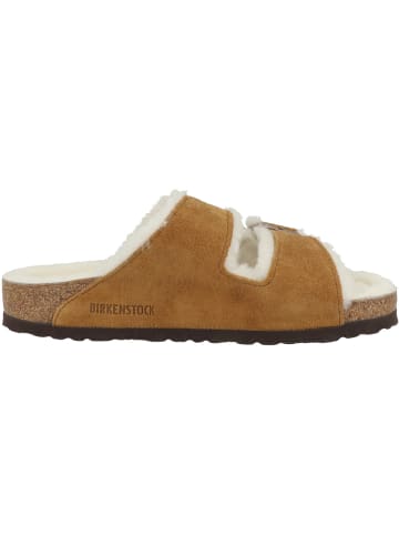 Birkenstock Clogs Arizona Lammfell Veloursleder normal in hellbraun