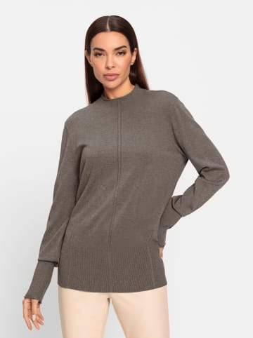 Heine Strickpullover in taupe-meliert