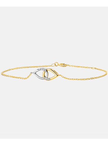 Diamant L'éternel Armband aus 375 Gelbgold mit 0.02 Karat Diamant