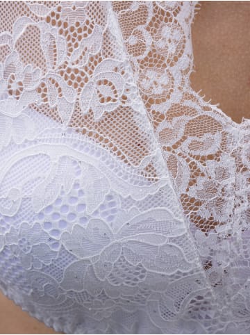Nina von C. Dirndl-Bluse halbarm in weiss