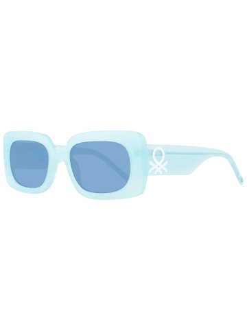 Benetton Frauen Sonnenbrille Rechtwinklig Grün