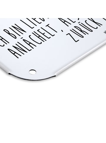 Mr. & Mrs. Panda Wandbild Murmeltier mit Spruch in Weiß