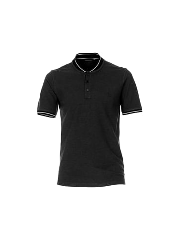 CASAMODA Knopfleisten T-Shirt für Herren in anthrazit