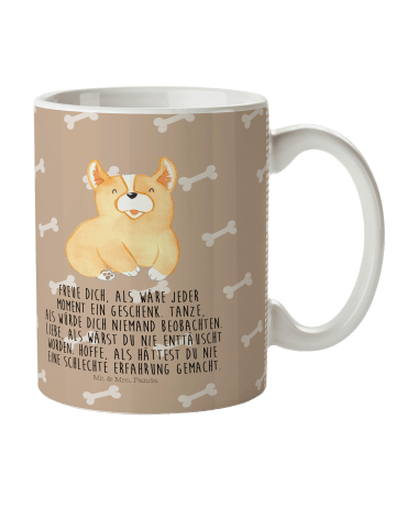 Mr. & Mrs. Panda Kindertasse Corgie mit Spruch in Hundeglück