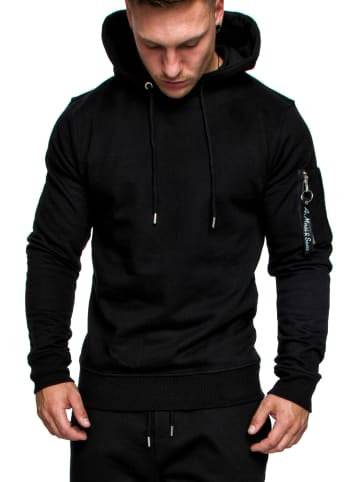 Amaci&Sons Kapuzenpullover HIALEAH in Schwarz
