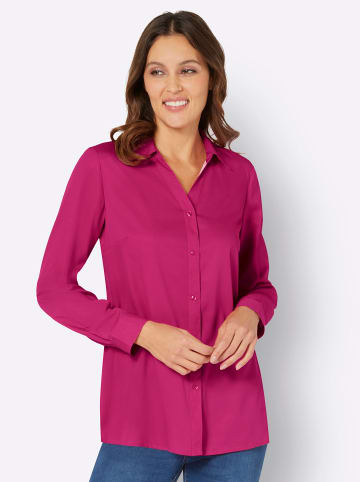 Sieh an! Longbluse in pink