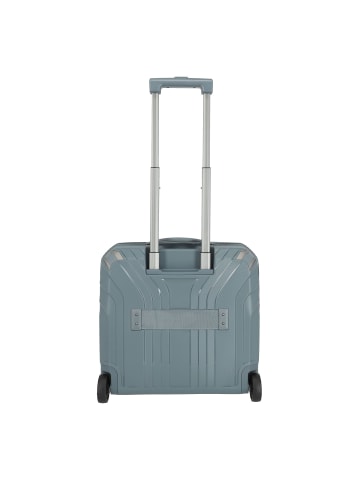 travelite Elvaa 2 Rollen Businesstrolley 44 cm Laptopfach in blaugrau