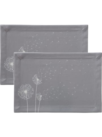 Erwin Müller Tischset 2er-Pack in grau-weiß