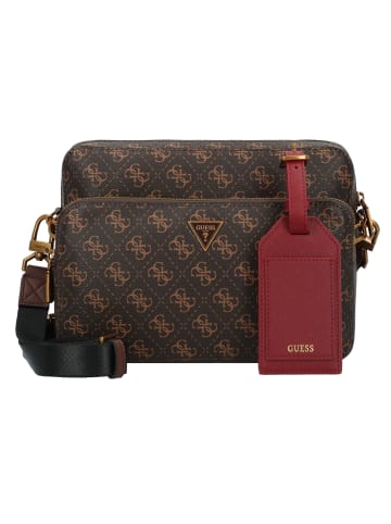 Guess Milano Umhängetasche 25 cm in brown-ochre-burgundy