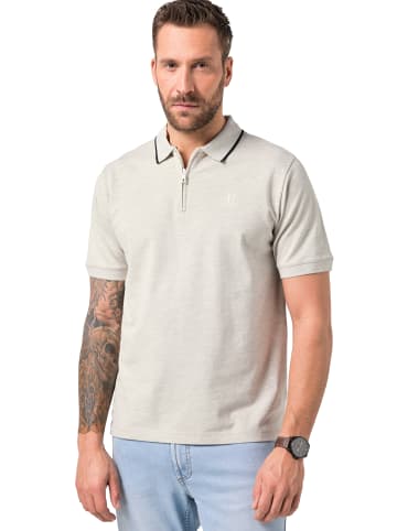 JP1880 Poloshirt in dunkles kitt