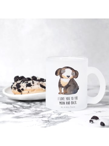 Mr. & Mrs. Panda Teebecher Hund Entspannen mit Spruch in Transparent