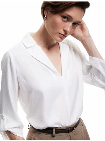 KOTON BLUSE LS in Grauweiß