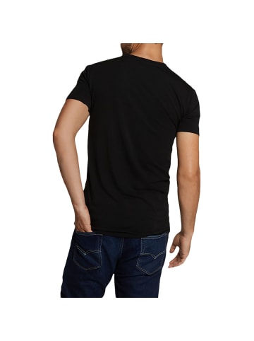 Bamboo Basics T-Shirt 2er Pack in Schwarz