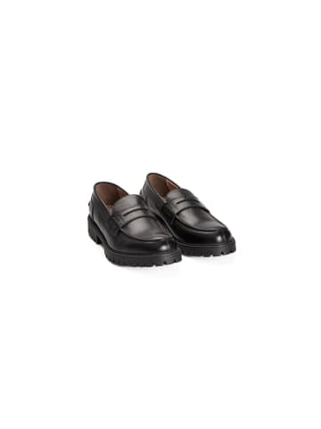 Roberto Pepe Luxury Schwarz Kalbsleder Herren Loafer