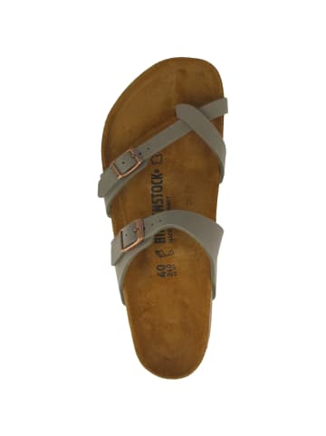 Birkenstock Pantolette Mayari Birko-Flor Nubuk normal in grau